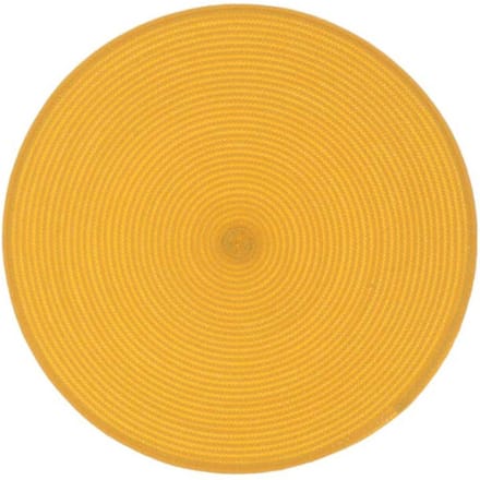 Unique Living | Placemat Daisy | Rond | Rotan | Geel/Oranje | Ø 38cm