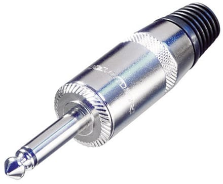 REAN NYS225L 6,35mm Jack (m) luidspreker connector / 2-polig / mono