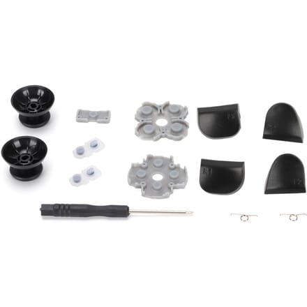Controller Vervangingskit voor PS5 Controller Geleidend Rubberen Pad Rocker 3D Plastic Dop L12 Vervangende Knoppen Set gray