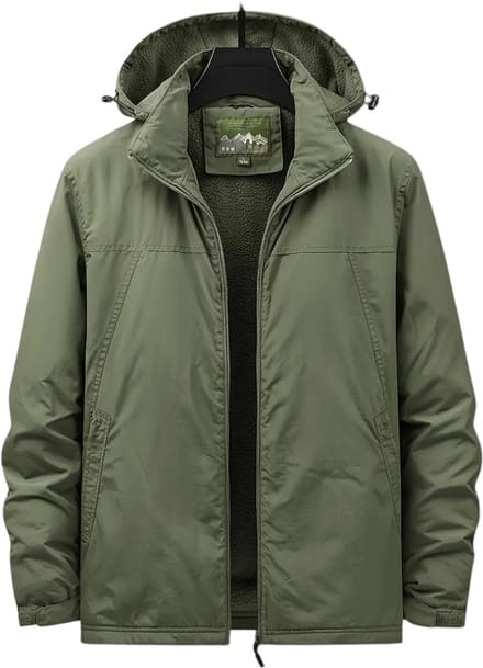 Winterjas Heren - Parka - Winter - Jas - Volwassen - Stijlvol - Legergroen - S