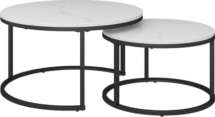 Vicco Montreal Salontafel set – 77 x 40 cm 2 delen Wit