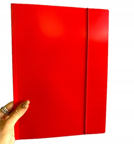 Interprint Fluo Kaart A4 met elastiek - Levendige kleuren