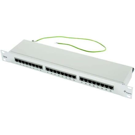 Telegärtner 100007023 Patchpaneel 483 mm (19) CAT 5e 1 HE Grijs Ingericht
