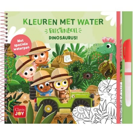 Kleuren Met Water Dinosaurus - Beestenboel - Federico Van Lunter