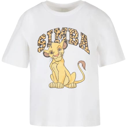 Merchcode Disney The Lion King - Simba Dames Tshirt - M - Wit