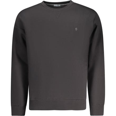 Coveri Bewegende Zwarte Katoenen Herensweater