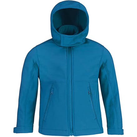 Softshell hoodie voor kinderen B&C