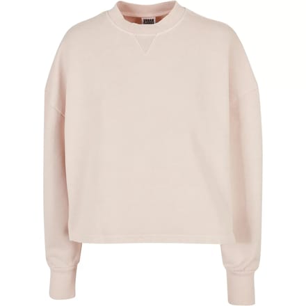 Urban Classics - Heavy Terry Garment Dye Crewneck sweater/trui - M - Roze
