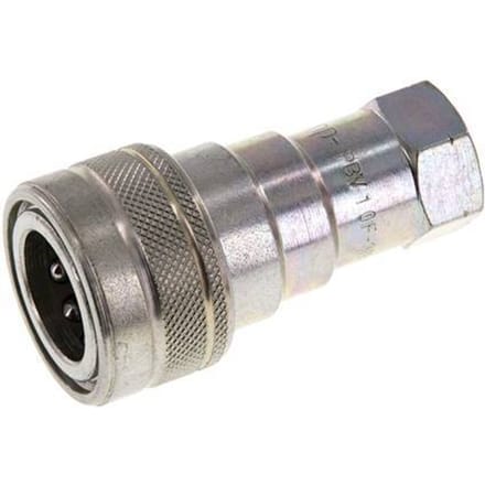 Stalen DN 10 Hydraulische Koppeling Snelkoppeling 3/8 inch NPT binnendraad ISO 7241-1 B D 19.1mm