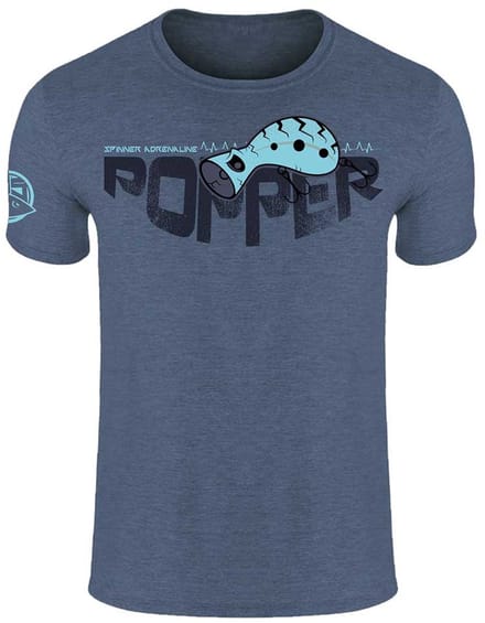 Hotspot Design Popper T-shirt Met Korte Mouwen Blauw M Man
