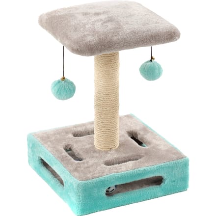 Krabpaal Cya 1 Turquoise/Grijs - Grijs - 28 x 28 x 39 cm