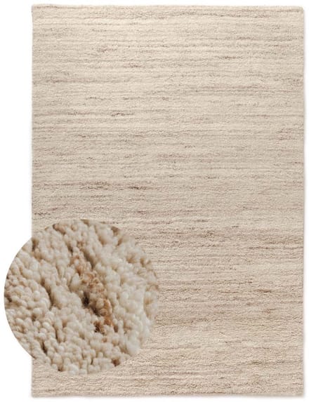 Rond berber vloerkleed - Nomad beige 150