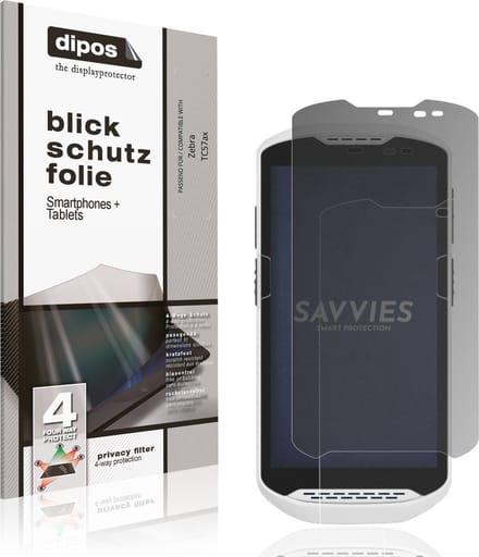 dipos – Matte Privacy Screenprotector geschikt voor Zebra TC57ax | Anti-Spy Beschermfolie