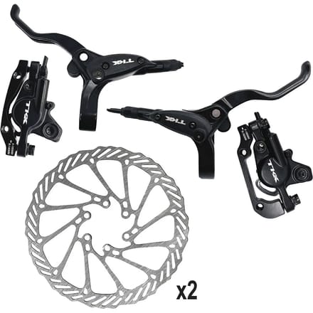 Remset (remmen+hefbomen+schijven) TKX Tekmax HD04 (x2)