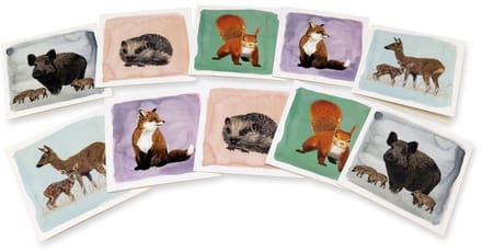 Kaartenset Bosdieren - Myrte (2 x 5 designs)
