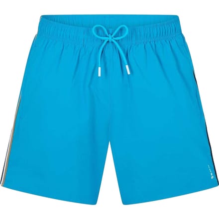 Boss Heren Iconic Zijstreep Zwemshort (Turquoise/Aqua)