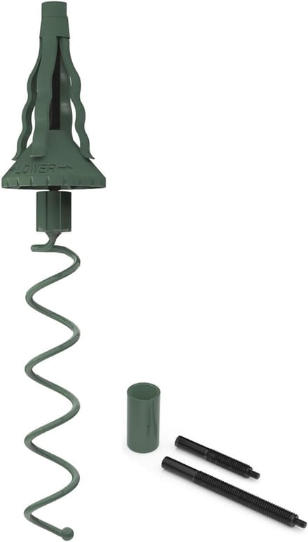 Home & Marker - Kerstboom Piekhouder - Verstelbare Stabilisatiestang - Metaal - Groen - Universeel - STABLESTAR