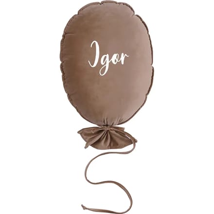 Gepersonaliseerd luxe latte bal cushion Malomi Kids