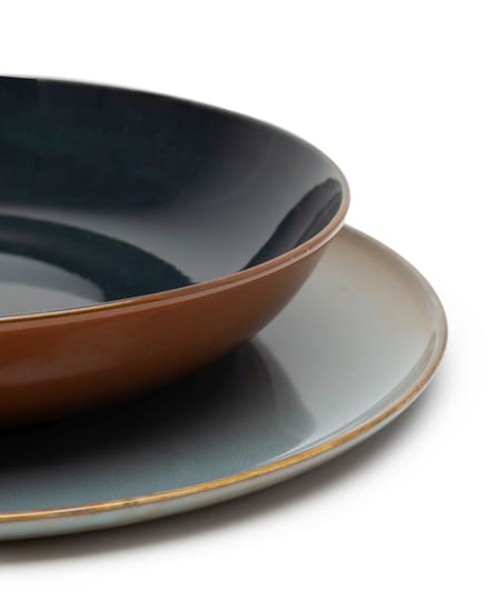 Serax - Terres De Rêve Pasta Bord - donkerblauw/roest