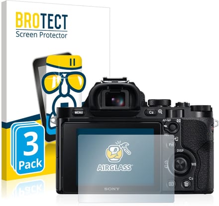 Screenprotector 3 Stuks voor Sony Alpha 7 (ILCE-7) Beschermglas transparant
