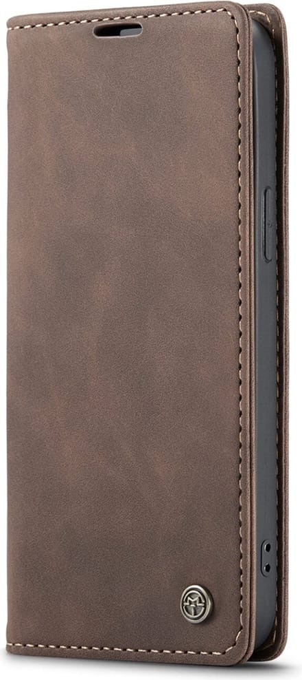 Caseme - Bookcase Bruin - Apple Iphone 14 Pro Hoesje