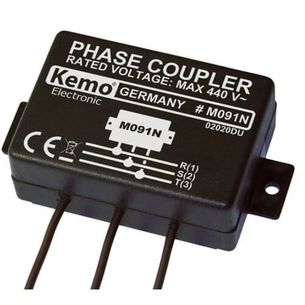 Kemo Powerline M091N Fasekoppeling Module Ingangsspanning (bereik): 400 V/AC (max.)