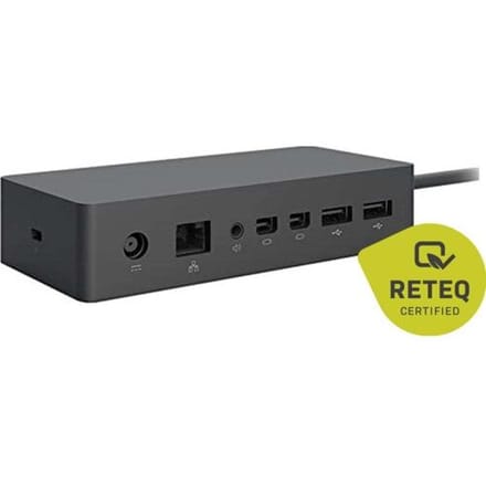 Microsoft USB-C dockingstation Refurbished (zeer goede staat) Surface Dock PF3-00006 Geschikt voor merk (dockingstation): Microsoft Surface Incl.