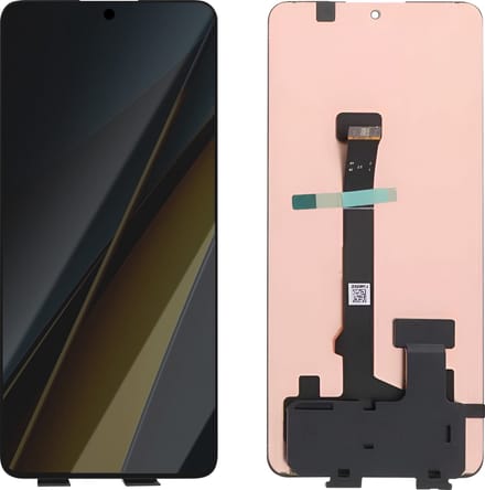 Xiaomi, Scherm + Kader voor Xiaomi Poco X6 Pro Origineel Service Pack, Zwart