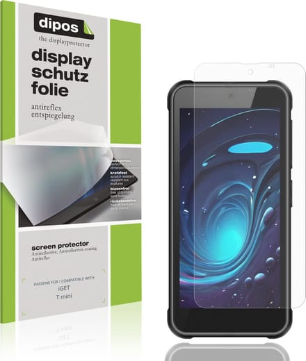 dipos – 4x Matte Beschermfolie geschikt voor iGET T mini | Krasbestendige & antireflecterende Screenprotector Ultra-Thin