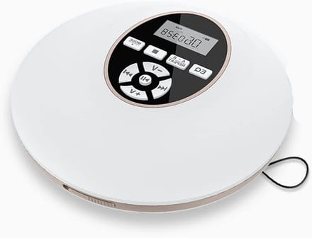 Cd-speler - Draagbare Discman - Muziek Luisteren - Anti-overslaan functie - 3.5mm aansluiting - Wit