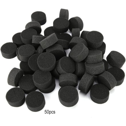 50 stuks Aardeloze Hydroponische Spons Planten Zaailing Sponzen voor Kas (Zwart) zwart