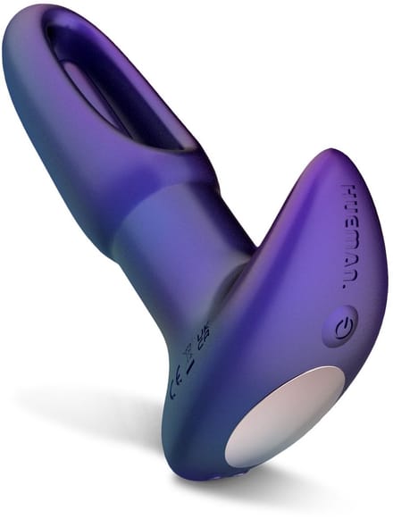 Hueman - Voyager Vibrerende Butt Plug met Tikfunctie - Paars