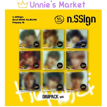 n.SSign 2e MINI-ALBUM 'Happy &' (Digipack ver.) Random 1EA yellow