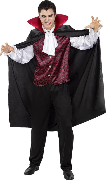 FUNIDELIA Graaf Dracula Kostuum voor mannen - Maat: M - Zwart