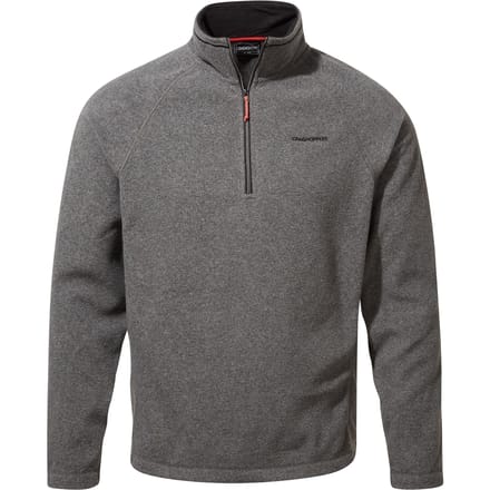 Craghoppers Heren Corey VI Half Zip Fleece Top (Zwarte Pepermergel)