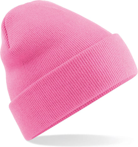 Basic dames winter muts roze 100% acryl - lichtroze mutsen