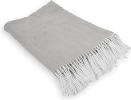 Tiseco - Plaid AMALIA met franjes - 150x200 cm, grijs