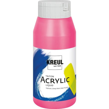 Solo Goya TRITON - Fluoriserend Roze Acrylverf – 750ml