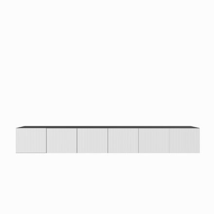 TV-kast Noe 300 (3x100) cm (zwart + wit)