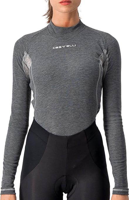 Castelli Ondershirt warm lange mouwen voor Dames Grijs  / CA Flanders 2 W Warm Long Sleeve Grey