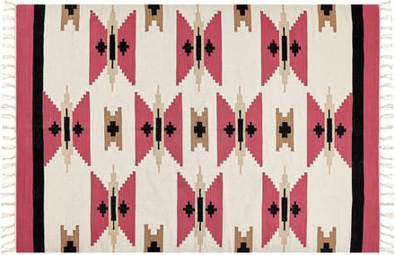 GARNI - Vloerkleed - Meerkleurig - 160 x 230 cm - Katoen
