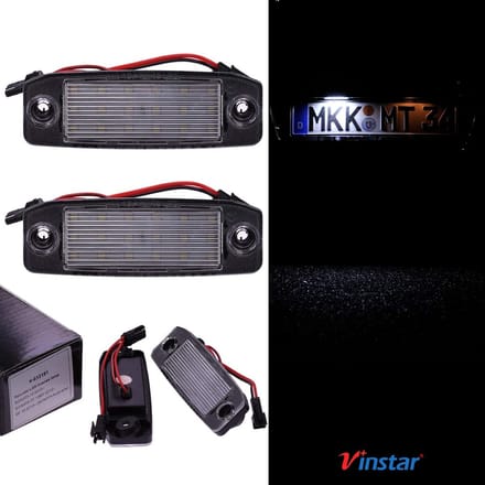 LED Kentekenverlichting - Nummerplaat Verlichting - Auto Verlichten - E-gecertificeerd Canbus - 18 LEDs - Wit