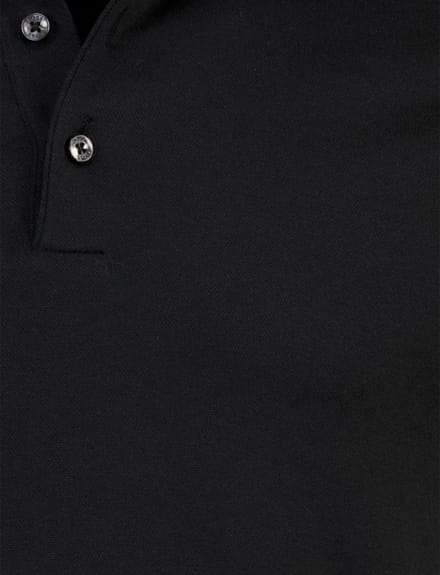 Zwart poloshirt Boss Black H-pack korte mouw pique 3-knoops
