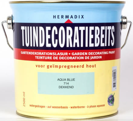 Hermadix Tuindecoratiebeits dekkend 714 Aqua Blue - 2,5 l