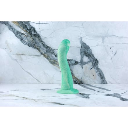 Ylva &amp; Dite | Handmade Green Anal Dildo with Suction Cup | Swan