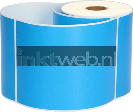 FLWR - Labels / Zebra verzendetiketten / blauw / Geschikt voor Zebra