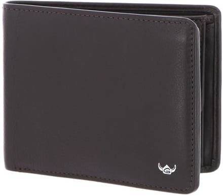 Golden Head Leren portemonnee Dublin RFID Protect Scheintasche 1126 Braun donkerbruin