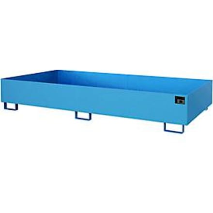 Stellinglekbak type RW/RW 2700-2, zonder rooster, blauw RAL5012