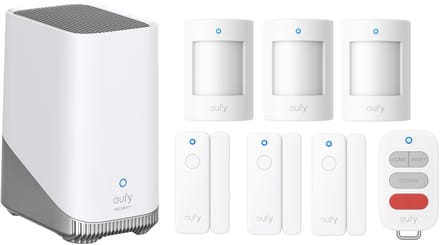 eufy Security HomeBase 3 S380 basissysteem + 3x E20 raam/deur sensors + 3x E20 bewegingsmelder + E10 sleutelhanger - Alarm Bundel