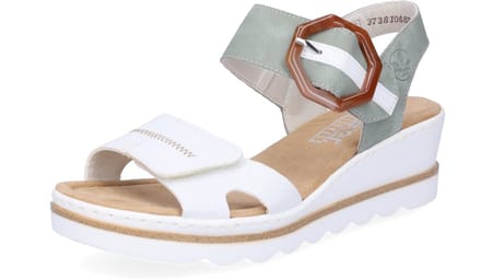Rieker -Dames - groen olijf - sandalen - maat 38